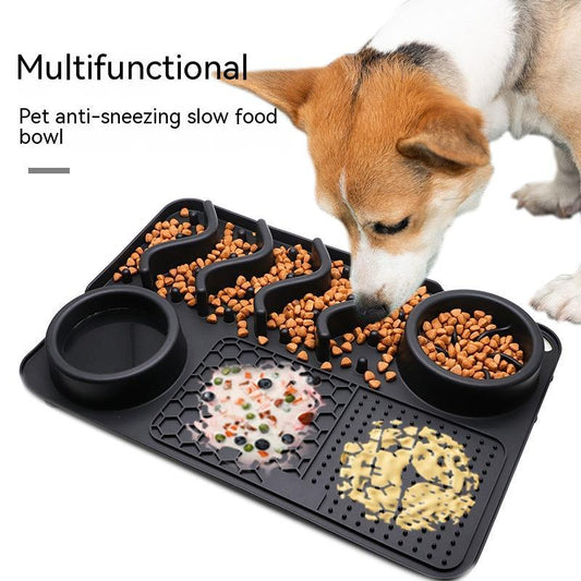 Dog Silicone Licking Pad Pet Licking Mat Silicone Smelling Mat Multifunctional Food Bowl Pets Supplies ARVASHAA