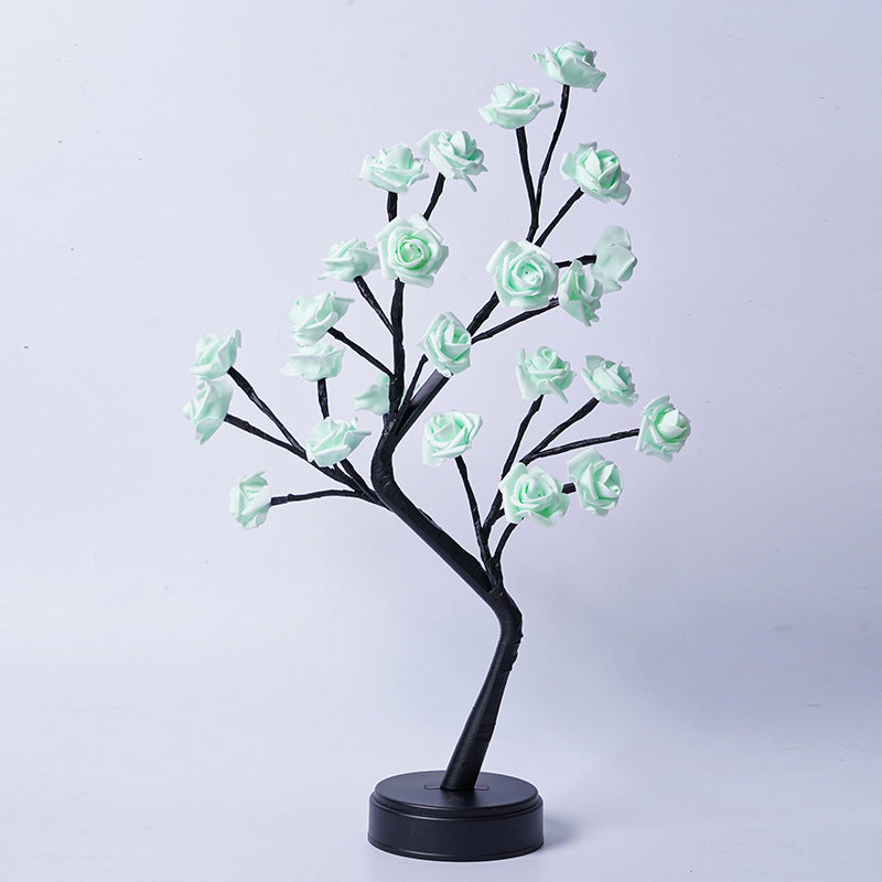 Table Lamp Flower Tree Rose Lamps Fairy Desk Night Lights USB Operated Gifts For Wedding Valentine Christmas Decoration ASKVexperts