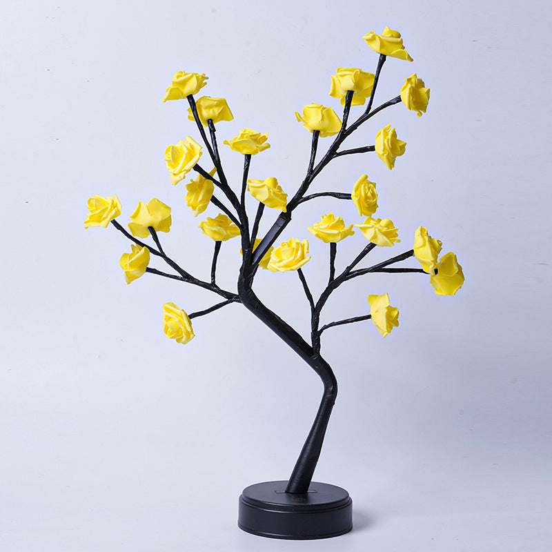 Table Lamp Flower Tree Rose Lamps Fairy Desk Night Lights USB Operated Gifts For Wedding Valentine Christmas Decoration ASKVexperts