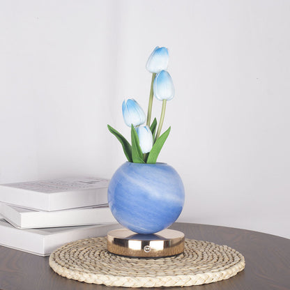 Tulip Artificial Flower Table Lamp with USB Charging