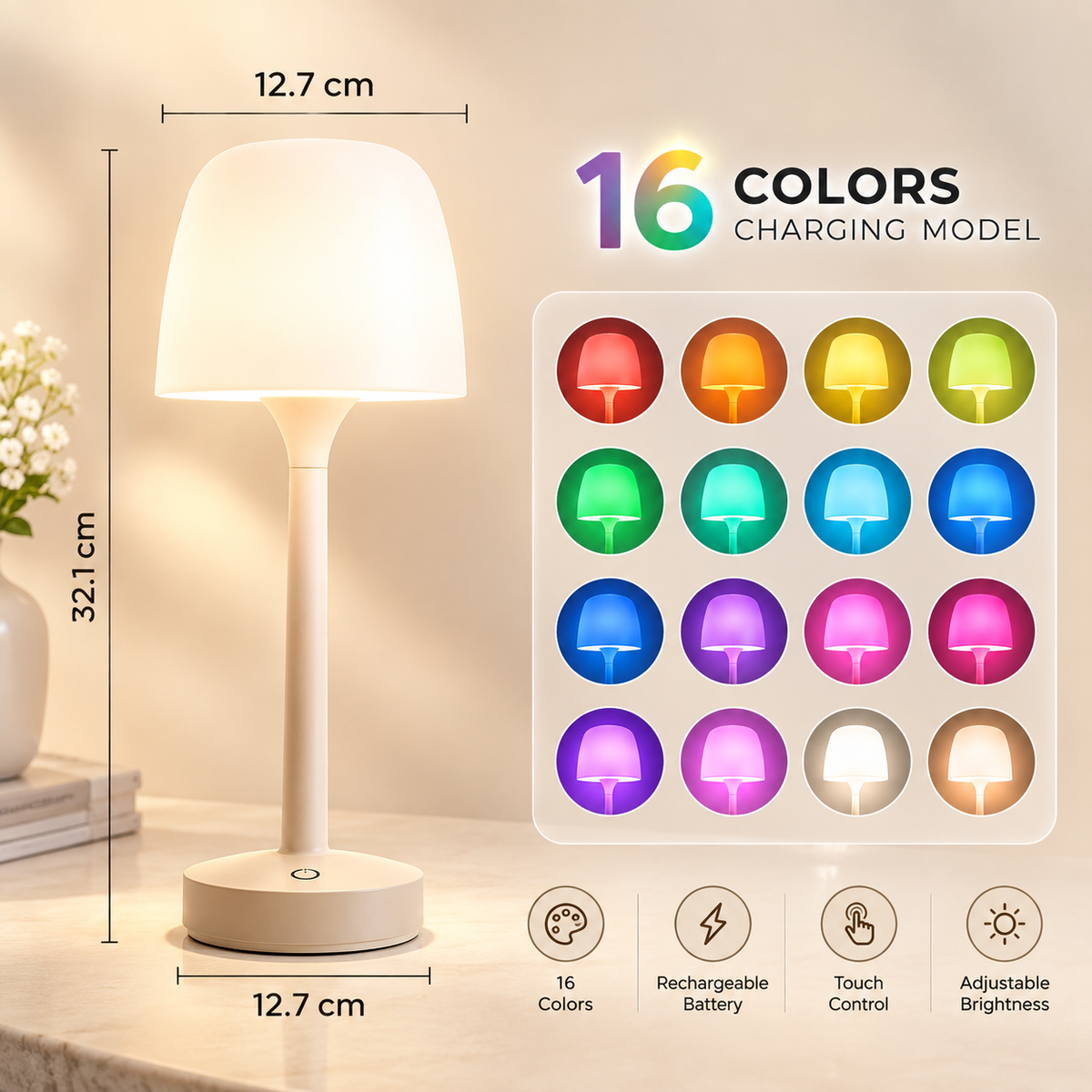 Lampe de nuit Ondulation d'eau NovaLumis™