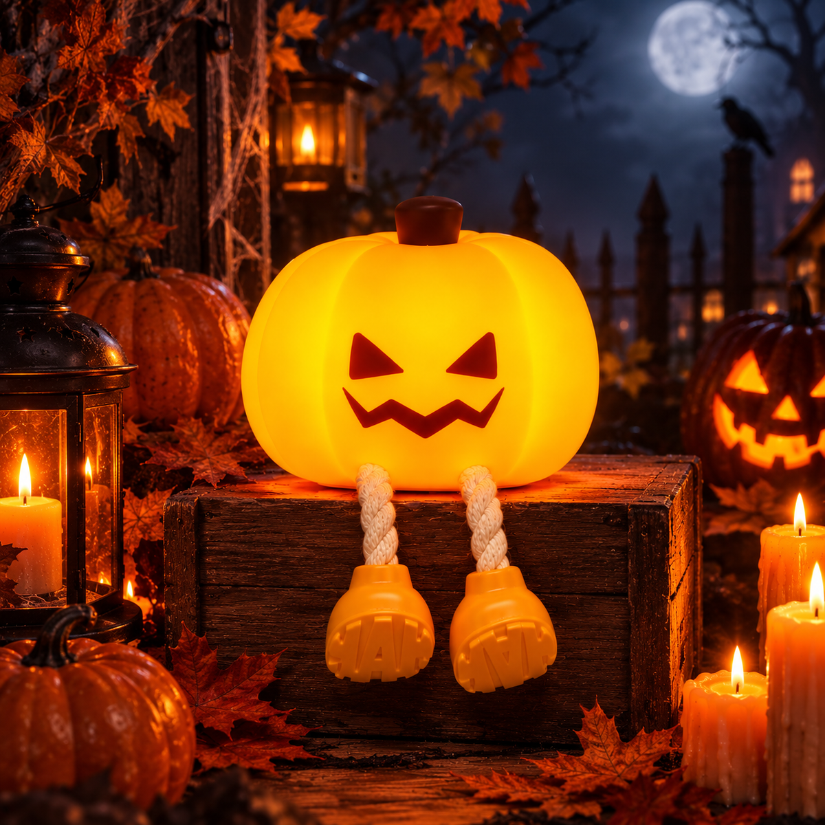 Pumpkin Glow™ Halloween- und Herbst-Dekorations-Nachtlicht