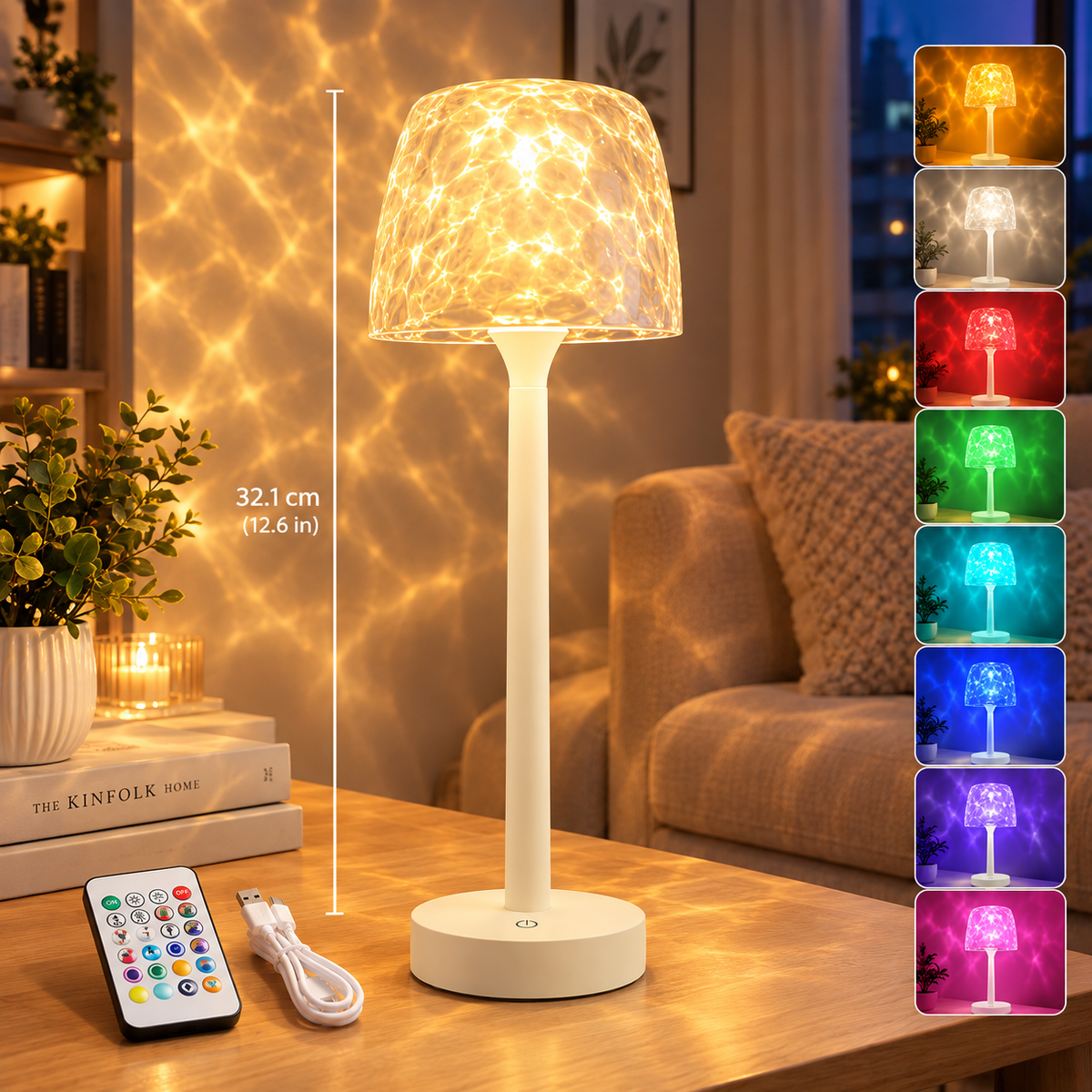 Lampe de nuit Ondulation d'eau NovaLumis™