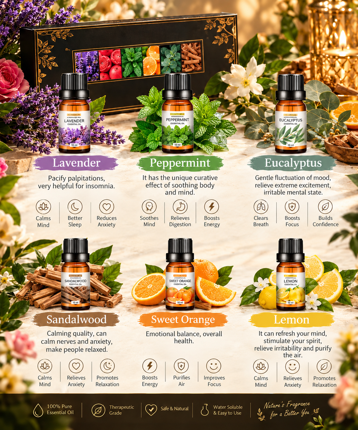 Water-Soluble Aromatherapy Essential Oil Set