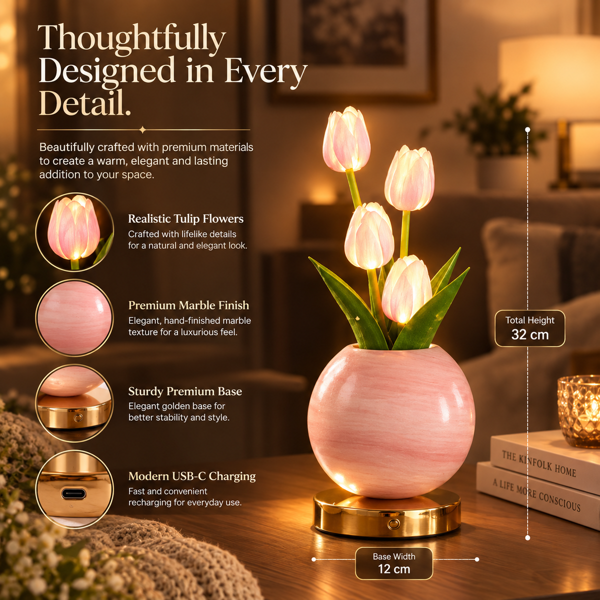 TulipGlow™ Romantic  Lamp