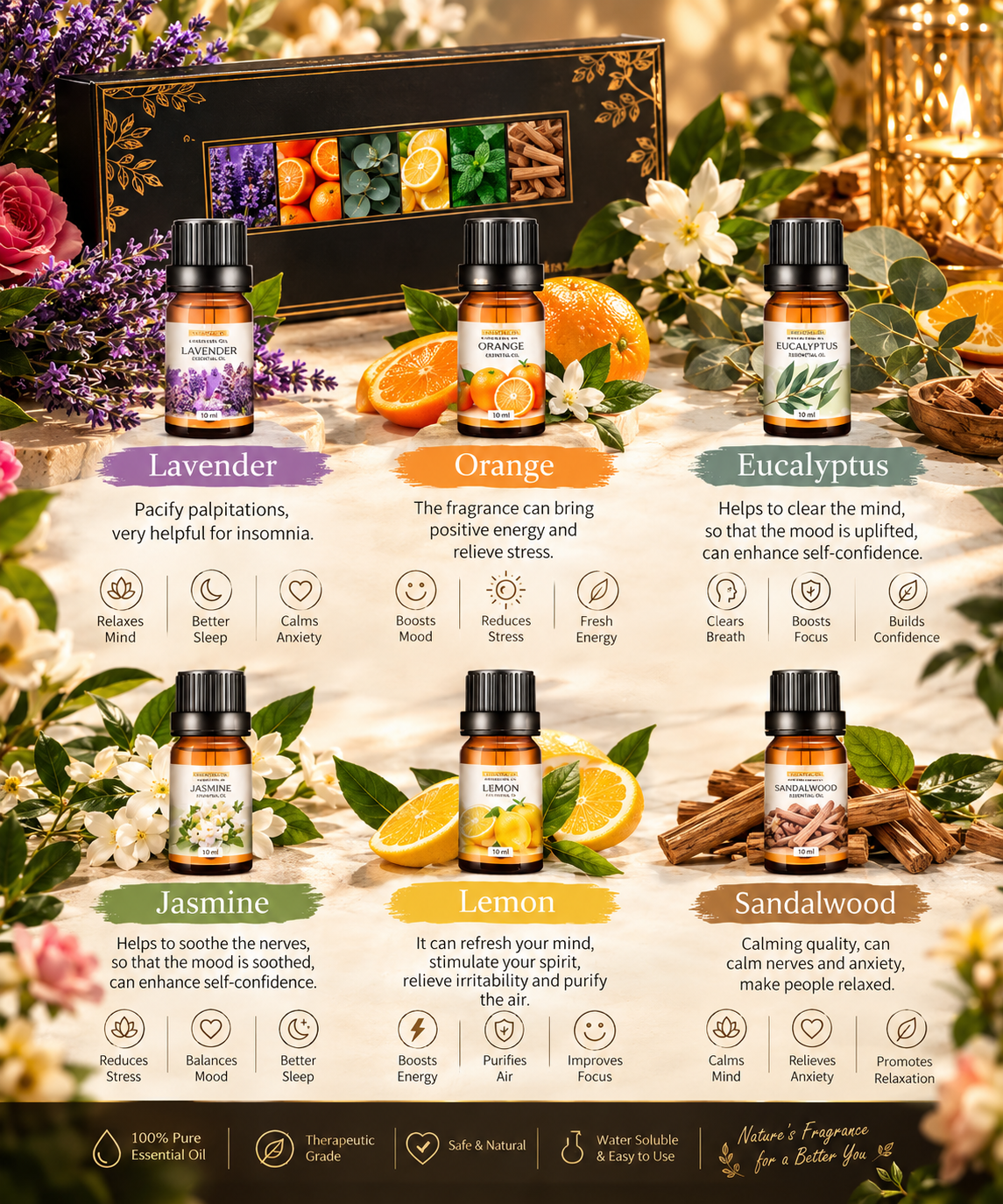 Water-Soluble Aromatherapy Essential Oil Set