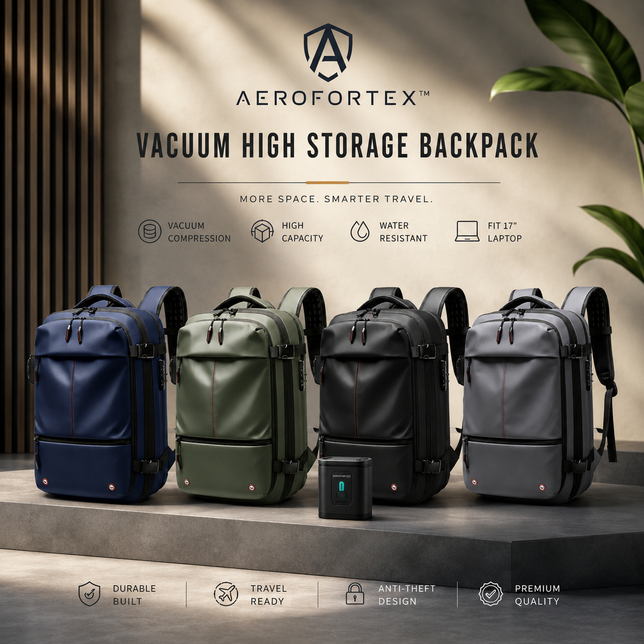 AeroFortex™ Vakuum-Rucksack